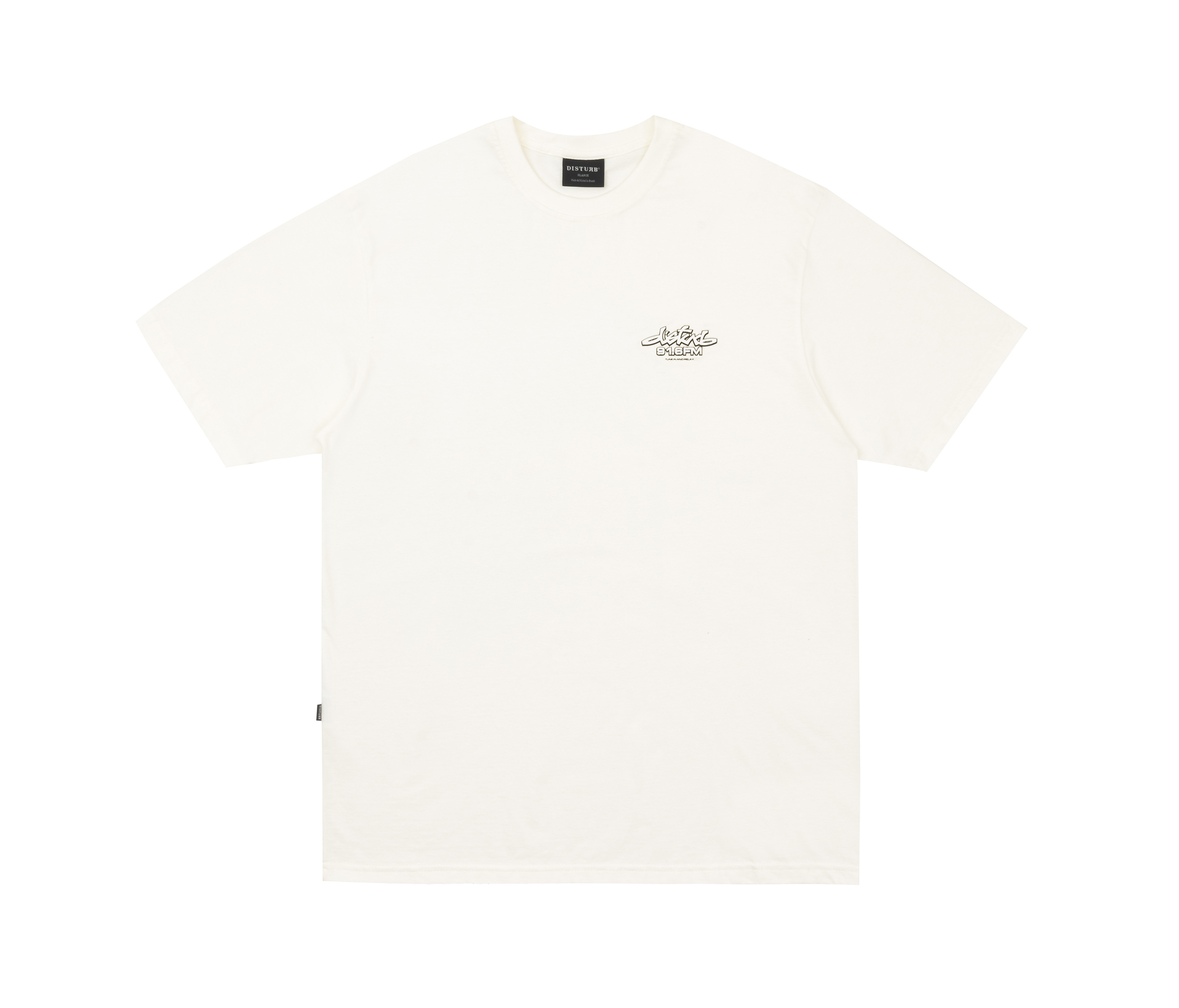 DISTURB - Camiseta Tune In Off-White
